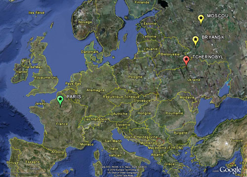 Carte de situation de la Russie. © Google Earth