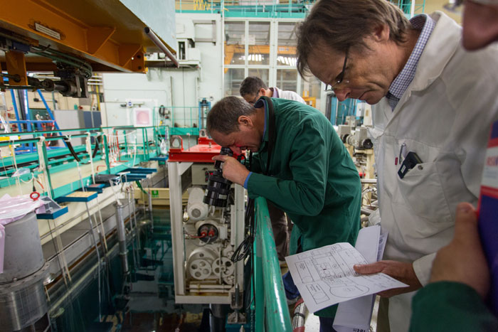 Inspection Euratom à l'Institut Laue Langevin (ILL) de Grenoble