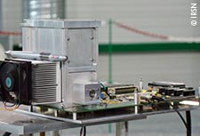 Premier prototype du détecteur à protons de recul TPR-CMOS, pour les particules dont l’énergie est comprise entre 5 et 20 MeV, construit en 2009.