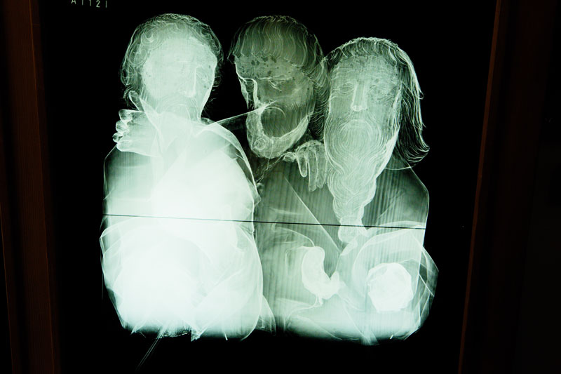 Radiographie du retable d'Issenheim