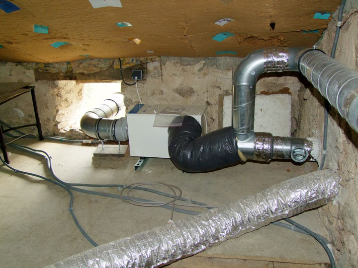 Système de ventilation mécanique par insufflation mis en œuvre au domicile d’un particulier participant au programme