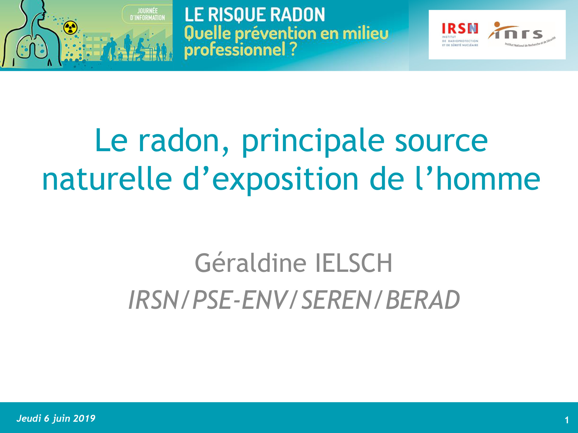 Origine du radon par Géraldine IELSCH, IRSN