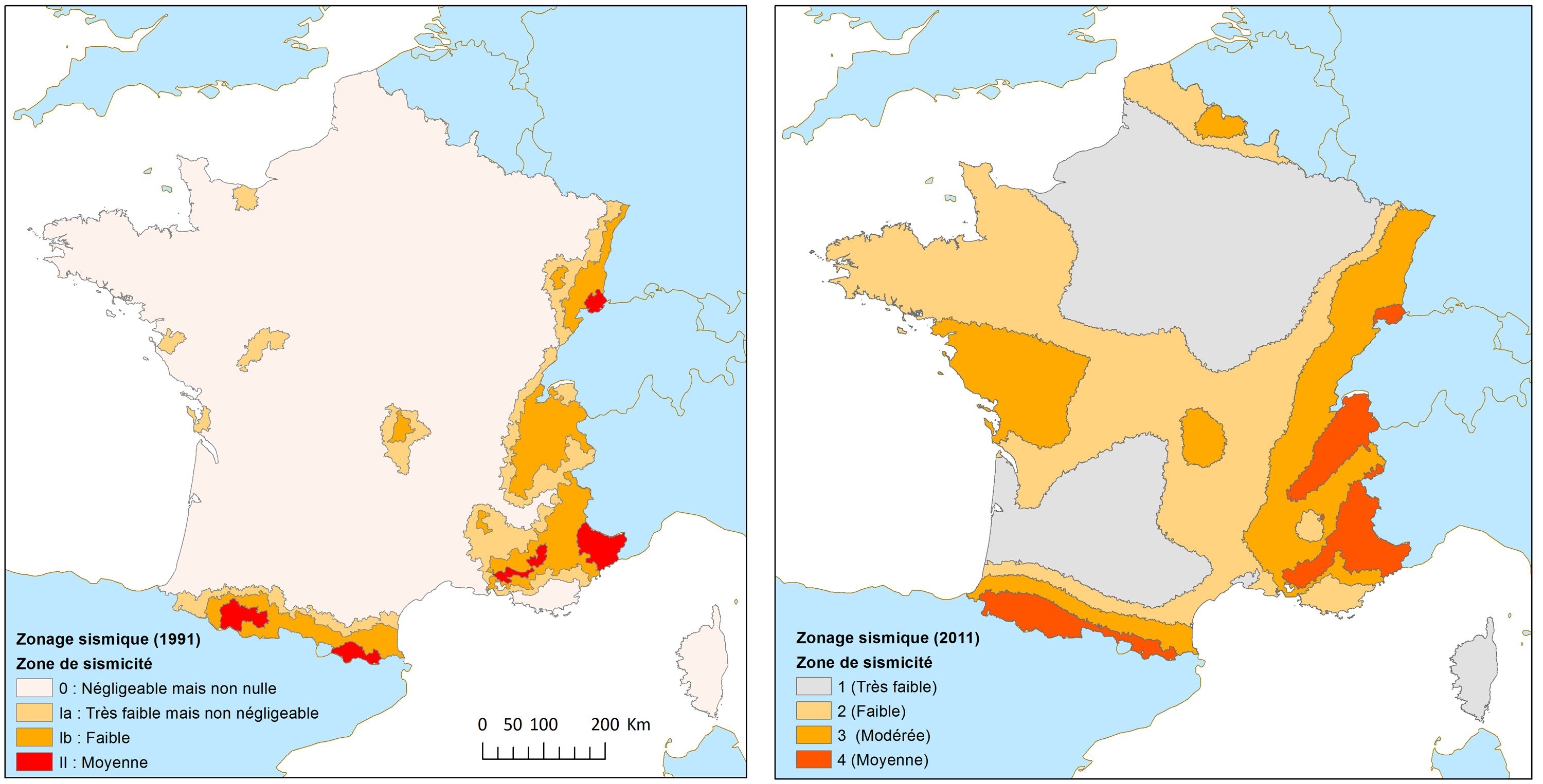 carte d aléa sismique Le Zonage Sismique De La France carte d aléa sismique