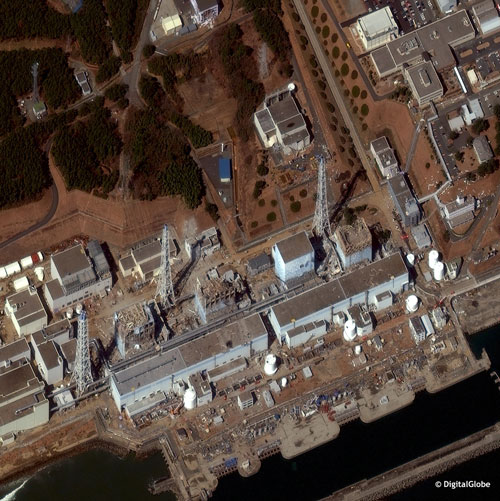 Centrale de Fukushima-Daiichi (Japon) le 18 mars 2011