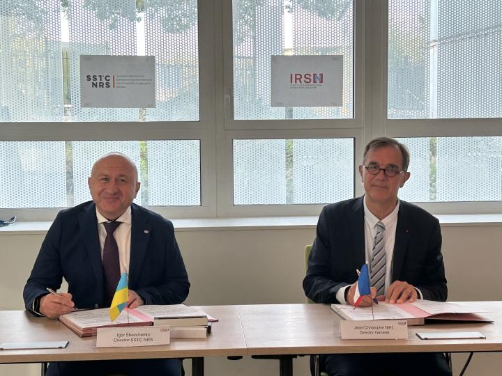 Jean-Christophe NIEL signe un protocole d’entente avec Ihor SHEVCHENKO pour renforcer la coopération avec notre homologue ukrainien SSTC NRS