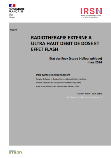 Rapport Radiothérapie UHDD et effet FLASH