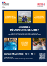 Affiche Journée découverte de l'IRSN Cherbourg 24 juin 2023