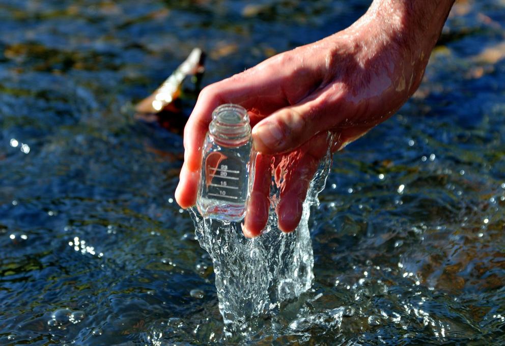 Prélèvement d'eau environnement