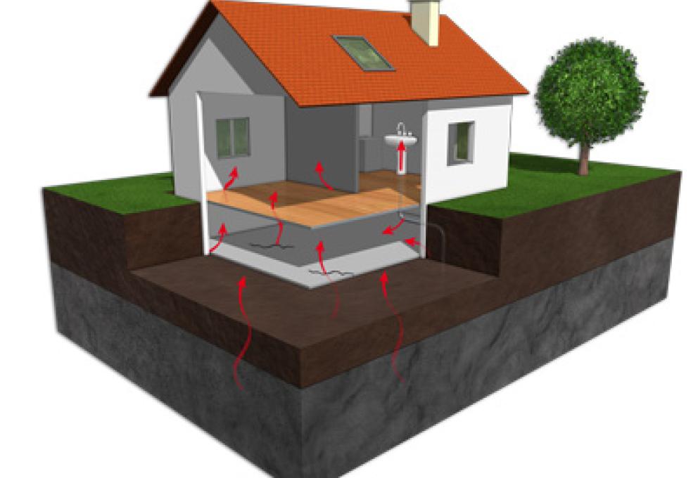Les voies de pénétration du radon dans une maison